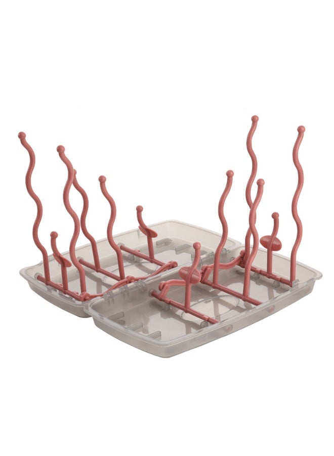 Baby Bottle Drying Rack Collapsible Reusable Bottle Dryer Holder or Bottles, Teats, Cups, Pump Parts - Image 1